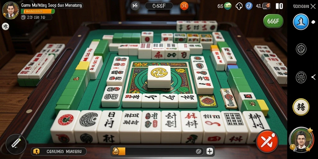 Tampilan gameplay <strong>666F</strong> yang menakjubkan dan menarik dengan level Mahjong.
