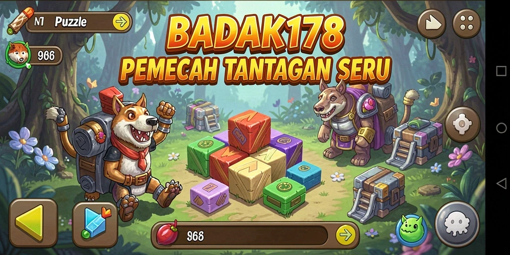 Tampilan screenshot gameplay BADAK178 menunjukkan teka-teki yang menantang.