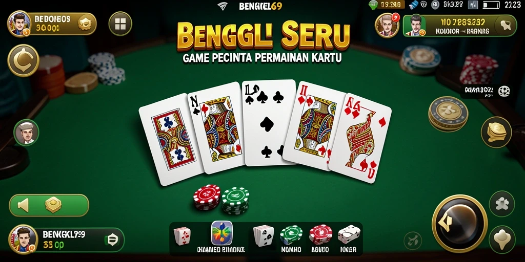 Tampilan gameplay seru di BENGKEL69 yang menampilkan aksi domino.