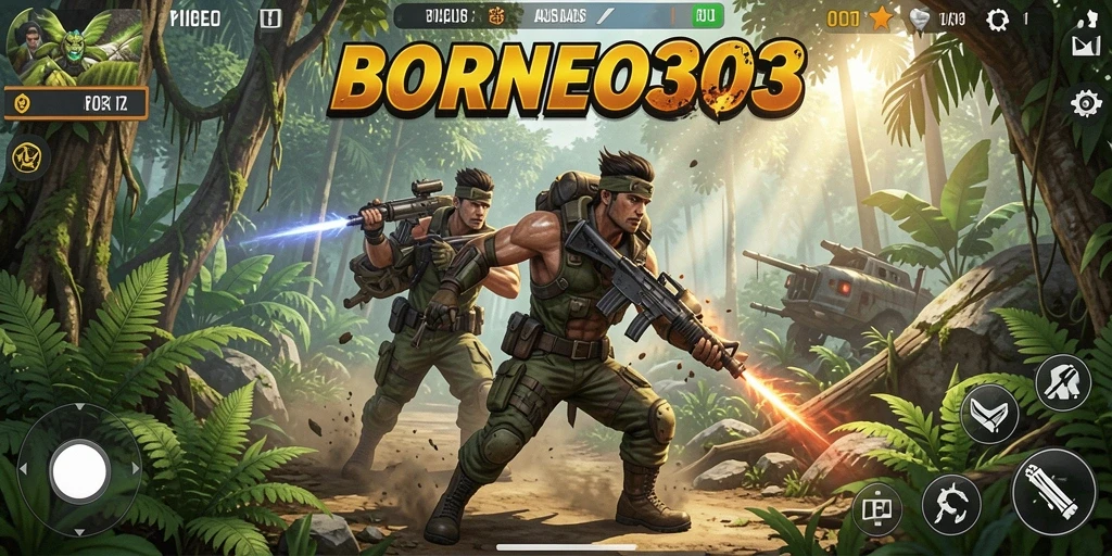 Screenshot aksi mendebarkan dari game BORNEO303.