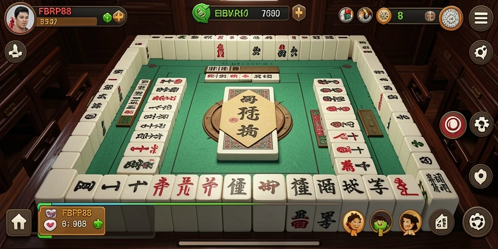 Tampilan gameplay menarik dari FBRP88 dengan tantangan Mahjong.