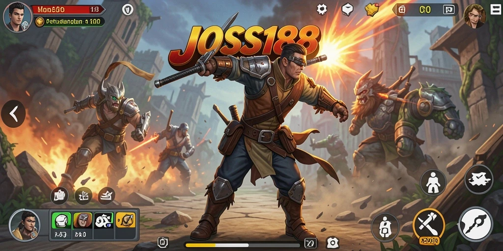 Tangkapan layar gameplay JOSS188 menampilkan aksi seru dan mendebarkan.