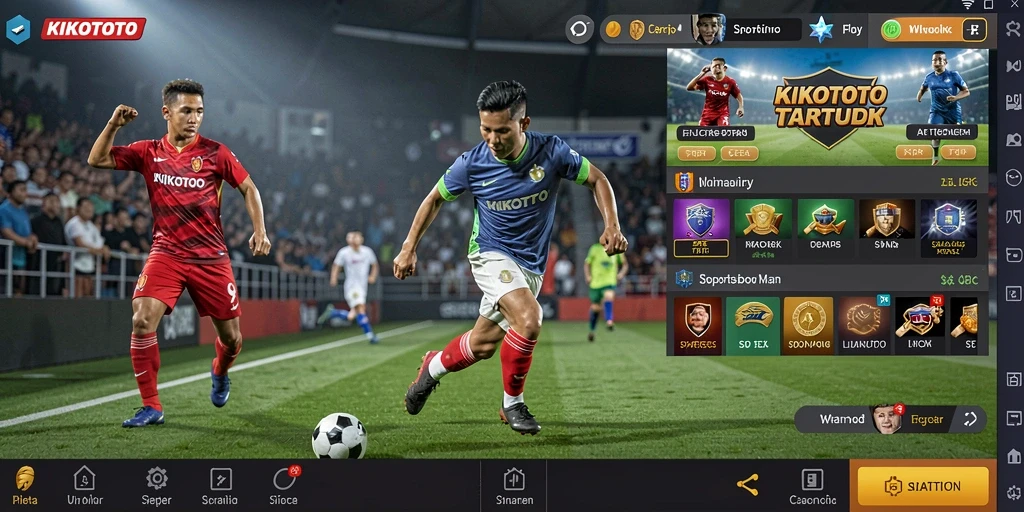 Screenshot gameplay KIKOTOTO yang menunjukkan taruhan langsung di pertandingan.