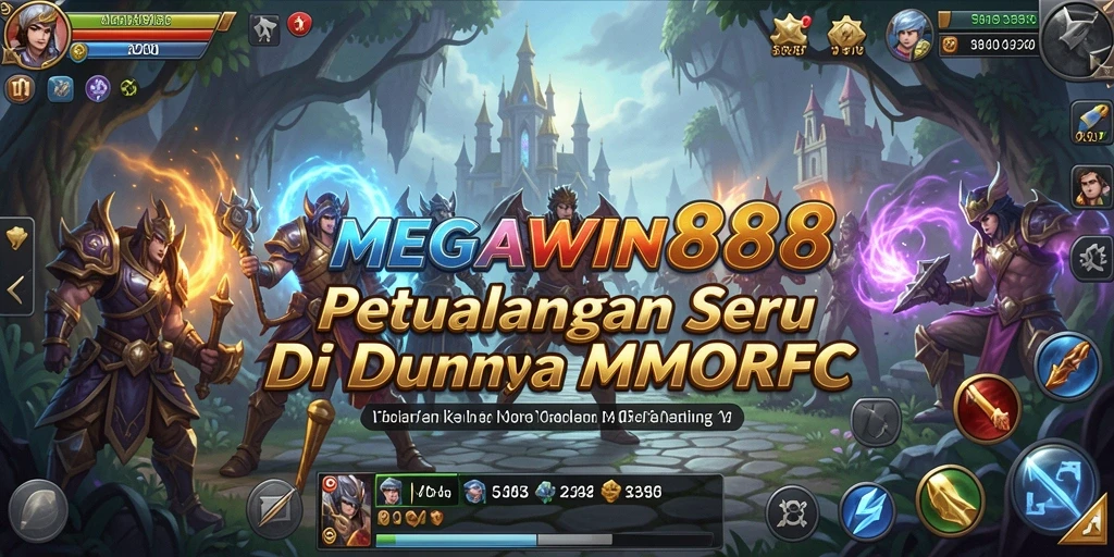 Screenshot gameplay MEGAWIN888 yang menampilkan aksi mendebarkan di dunia MMORPG.