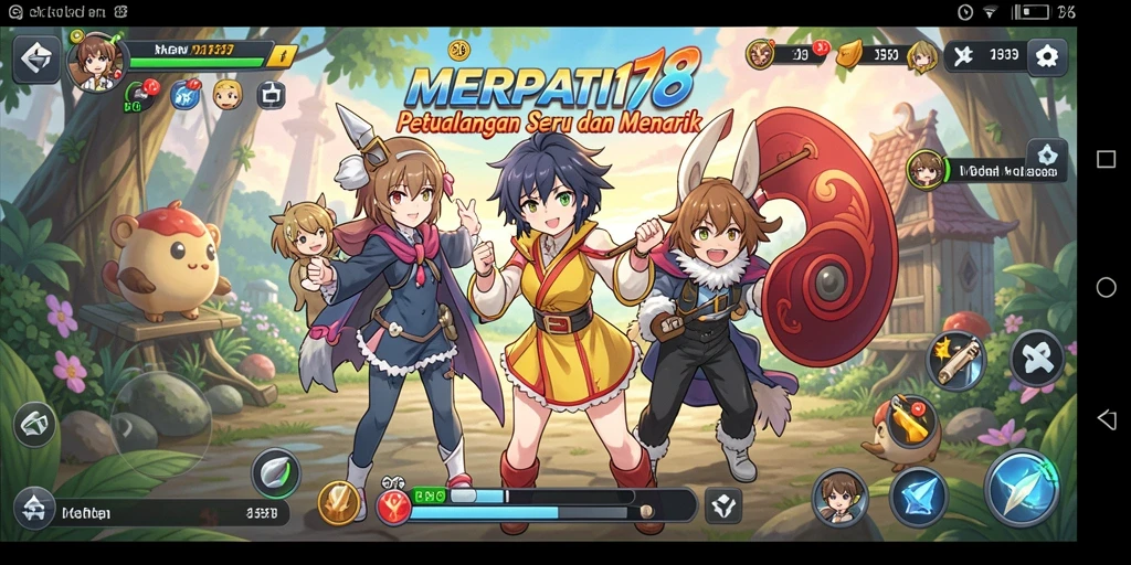 Tampilan gameplay menarik dari MERPATI178 dengan karakter anime ikonik.
