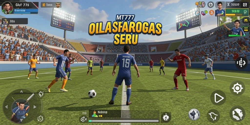 Tampilan gameplay menegangkan di MT777, penuh aksi dan strategi olahraga.
