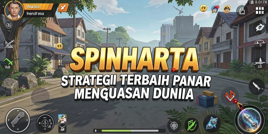 Gameplay SPINHARTA yang menarik dan strategis.