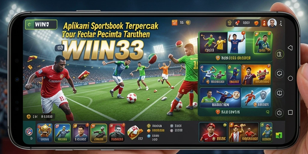 Tampilan gameplay <strong>WIN33</strong> dengan fitur Sportsbook yang menarik.